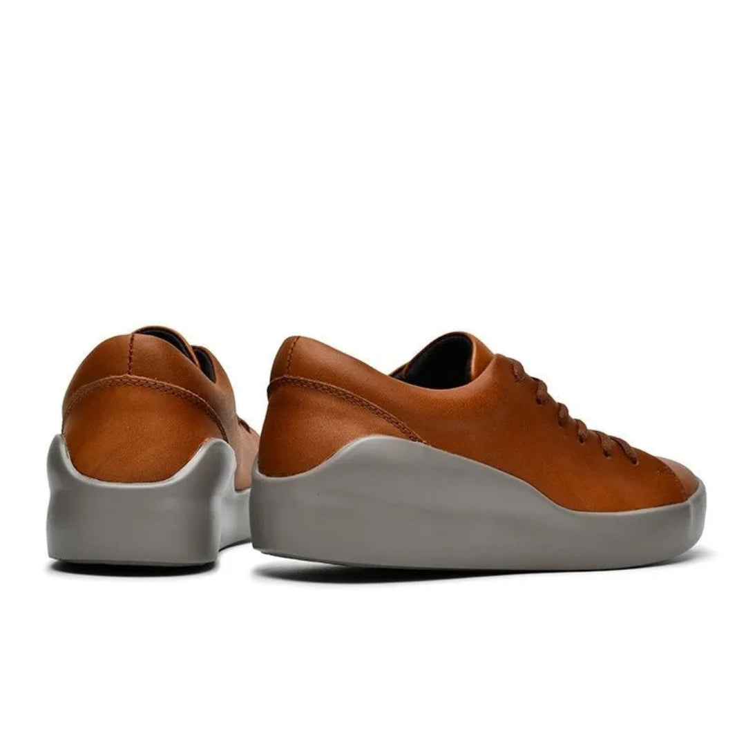 UGIO - Herren Leder Bequeme Sneakers