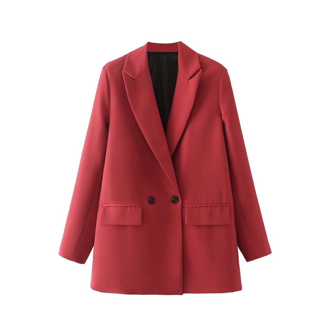 TRAF - Women's Longline Blazer with Slim Fit