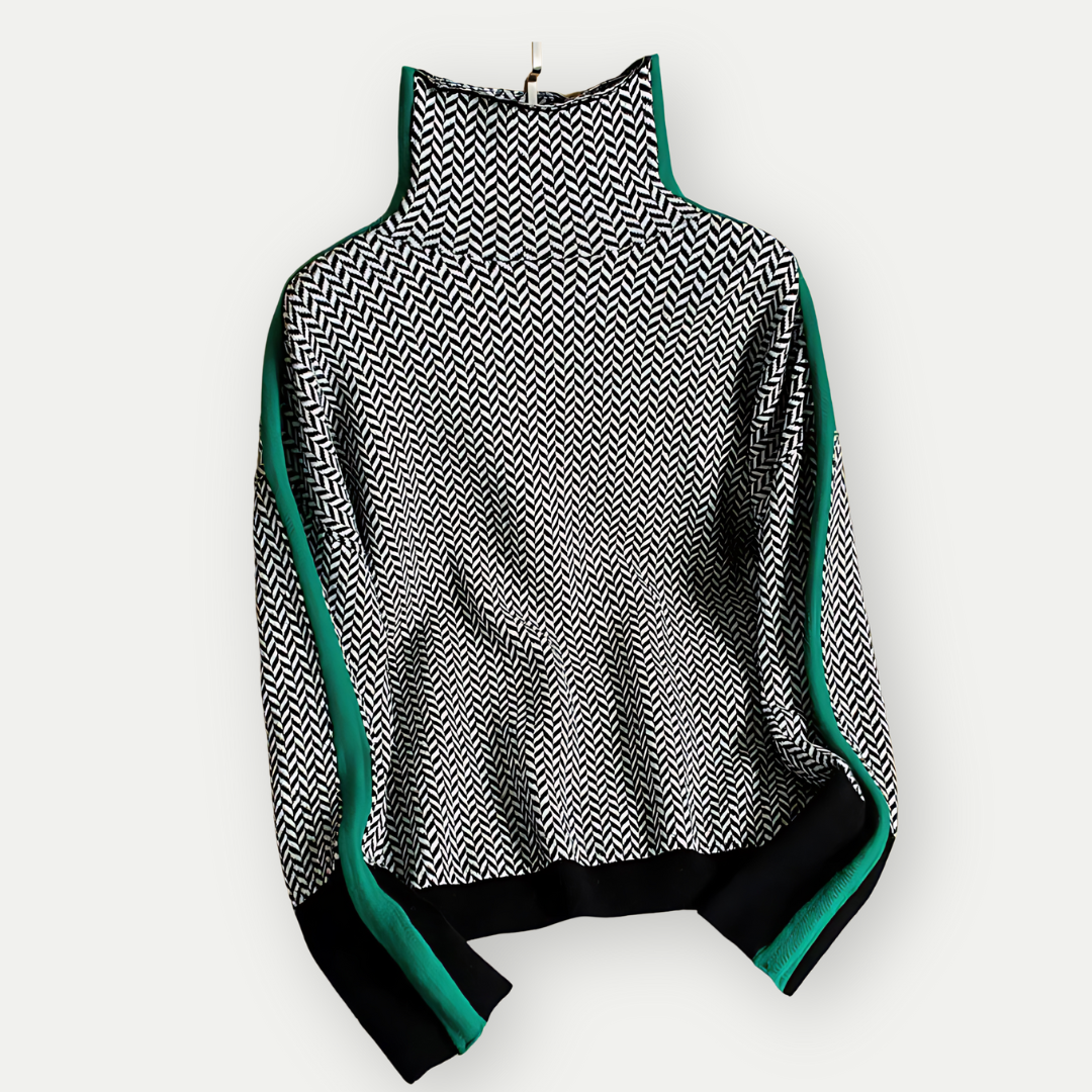 MABELL – Ribbed Turtleneck Knit