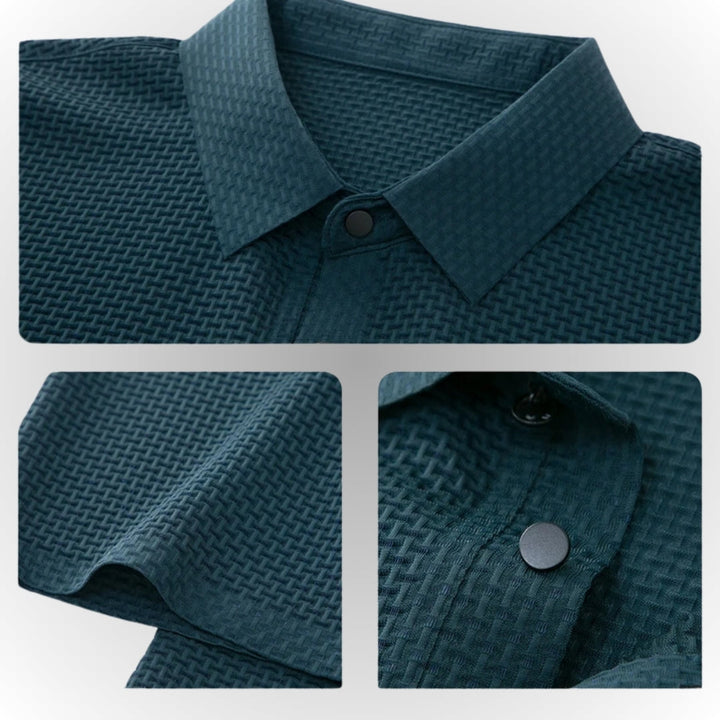 ARON – Textured Men's Polo-Shirt
