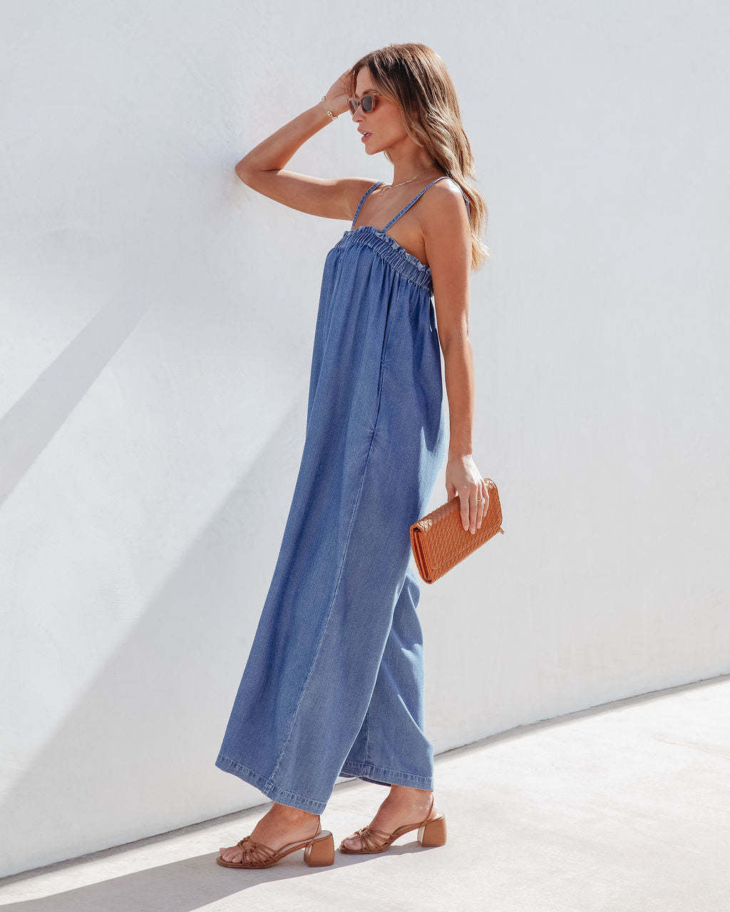 KIANA - Vintage Denim Jumpsuit with Relaxed Fit