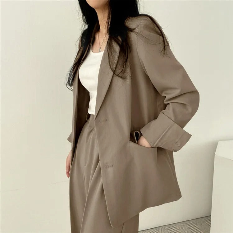 PLAIN – Women’s Blazer and Pants Two-Piece Set