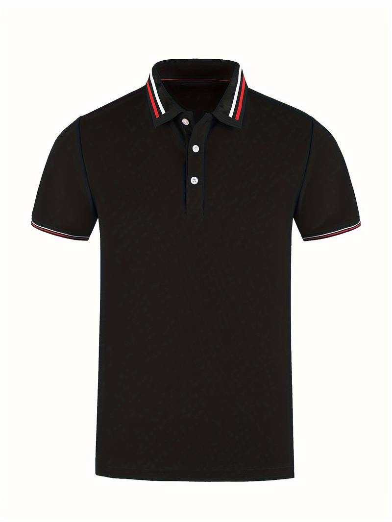 DASH - Men’s Striped Trim Polo Shirt