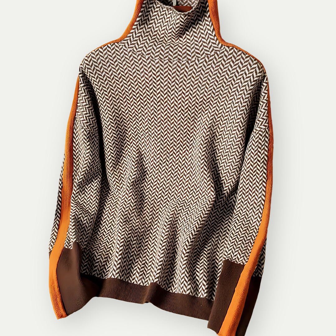 MABELL – Ribbed Turtleneck Knit