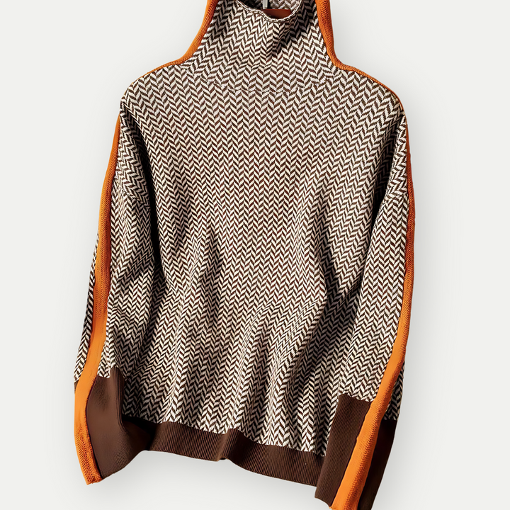 MABELL – Ribbed Turtleneck Knit