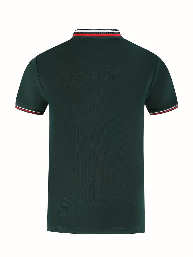 DASH - Men’s Striped Trim Polo Shirt