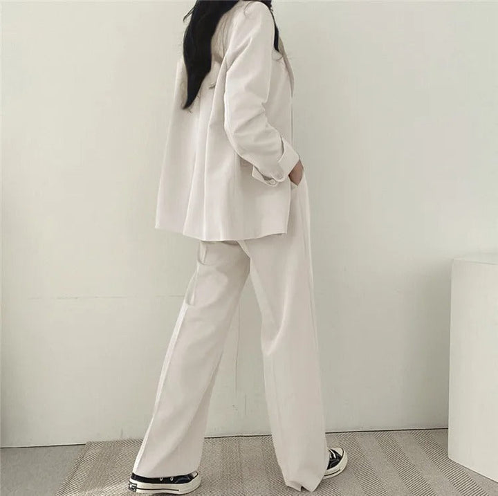PLAIN – Women’s Blazer and Pants Two-Piece Set