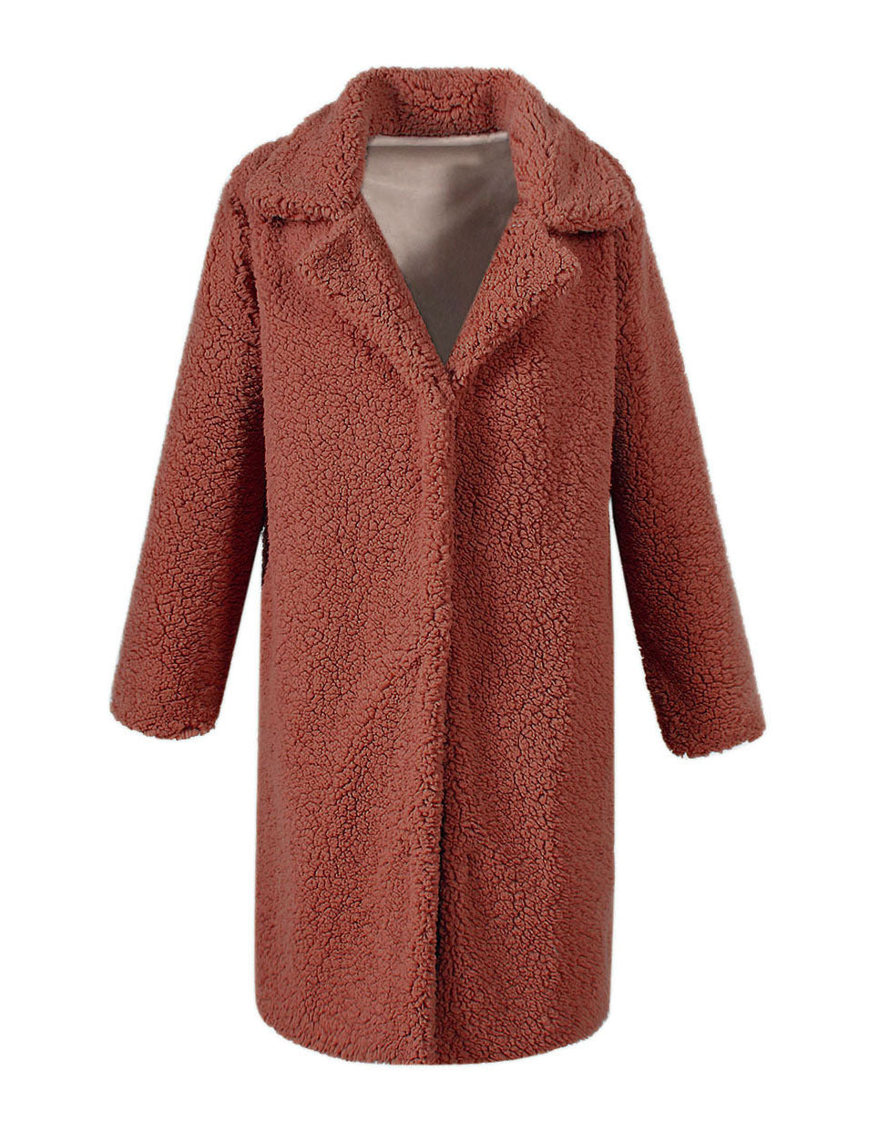 RYA - Oversized Teddy Bear Coat in Camel