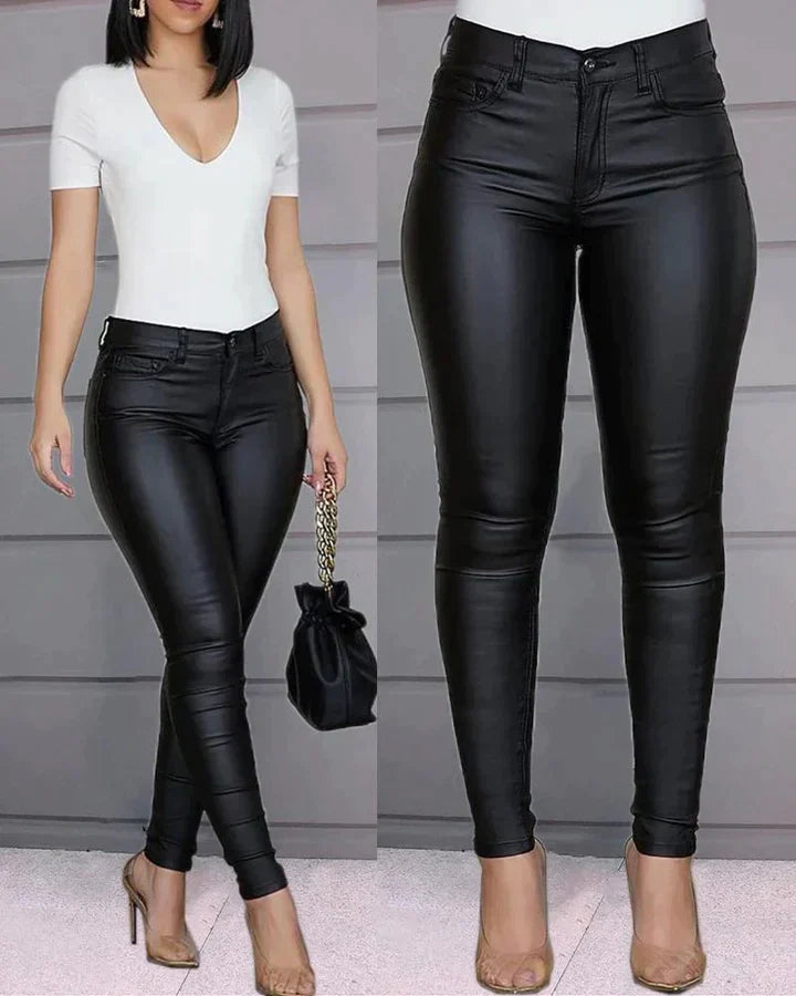 REI – Vegan Leather Stretch Pants