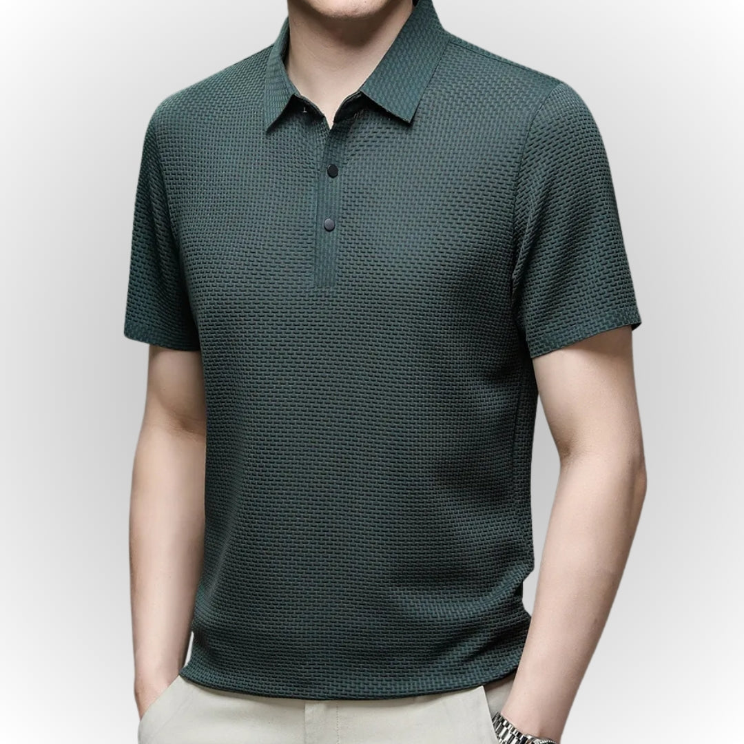 ARON – Textured Men's Polo-Shirt