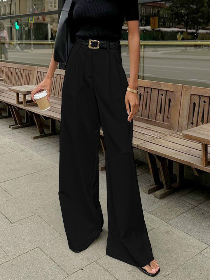 TAU - Classic High-Waist Wide Leg Pants
