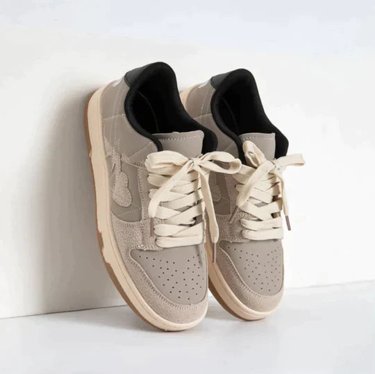 LINA – Blue Heart Lace-Up Sneakers