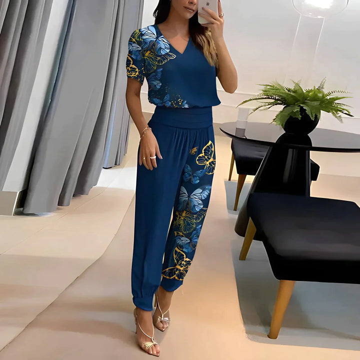 ISLAK – Women's Summer Set with Puff Sleeve Top