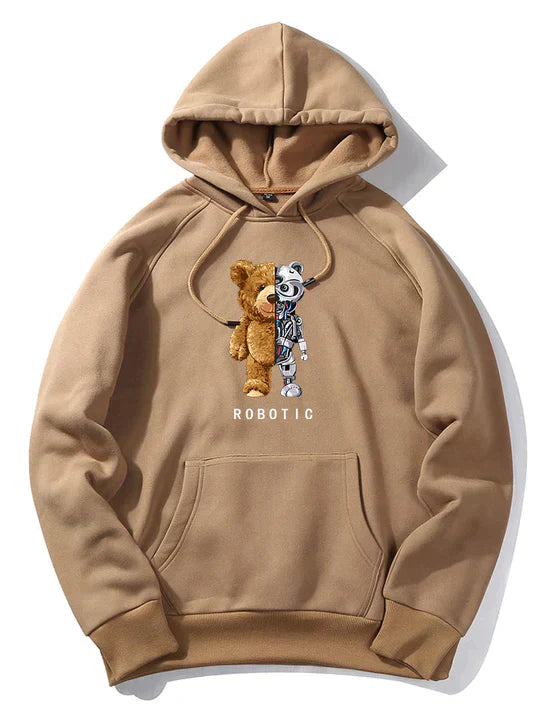 AXEL – Men’s Robot Bear Graphic Hoodie