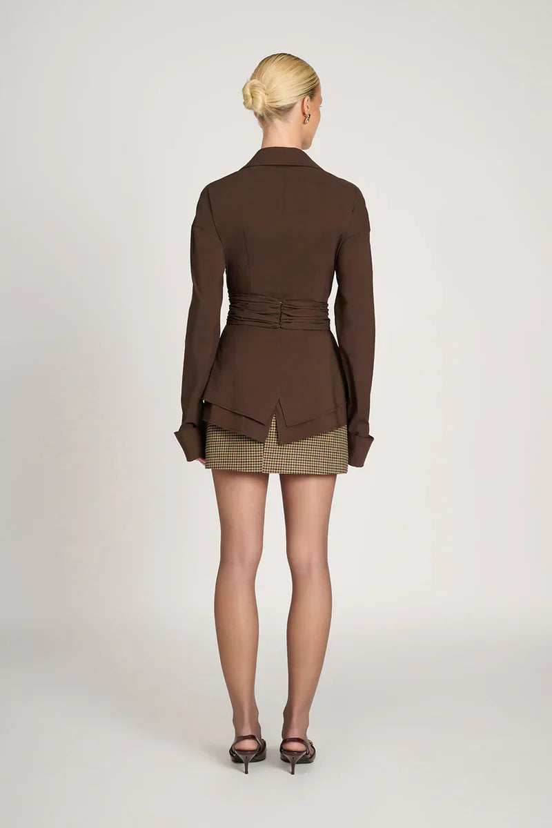 ARKEL - Wrap Waist Long Sleeve Shirt