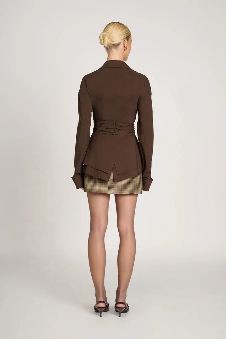 ARKEL - Wrap Waist Long Sleeve Shirt