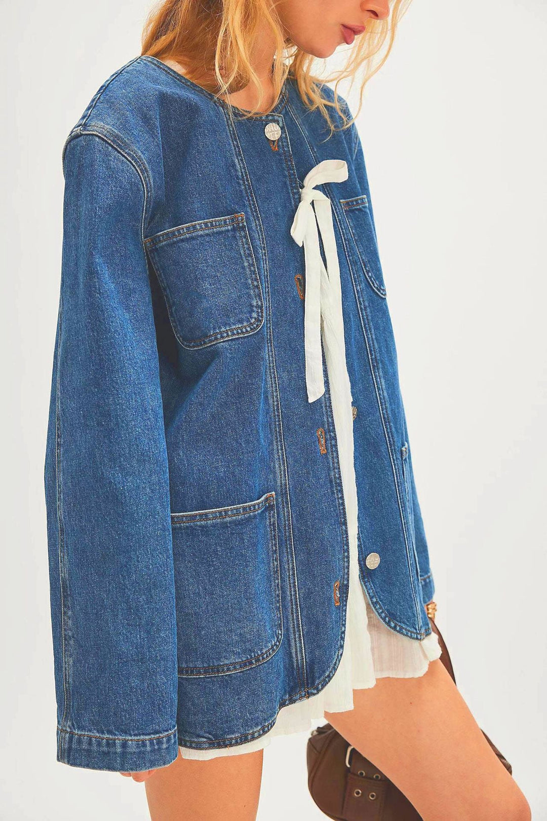 YLENIA - Oversized Denim Jacket