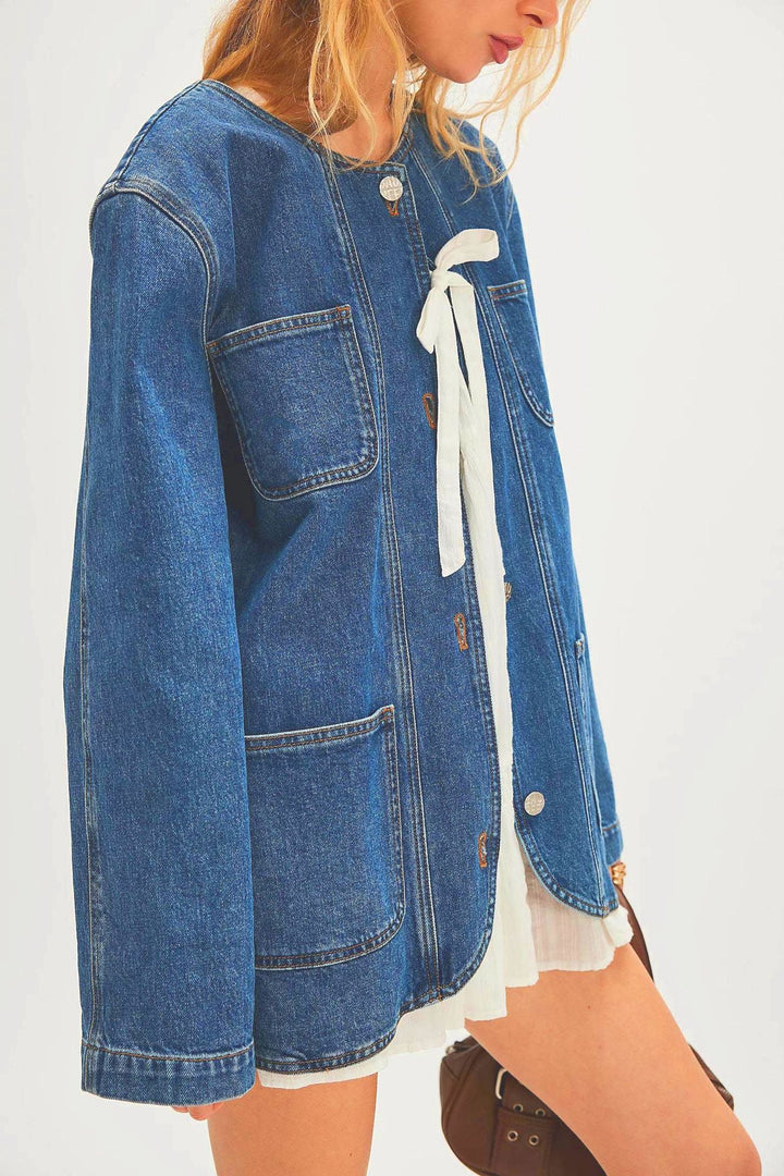 YLENIA - Oversized Denim Jacket