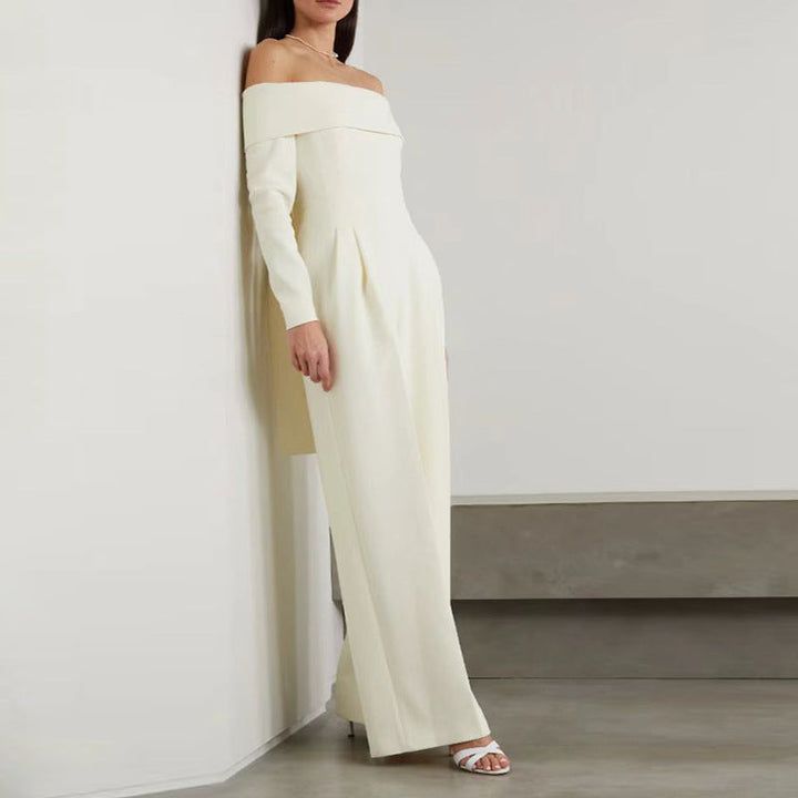 BELLA – Women's Off-Shoulder Wide-Leg Jumpsuit