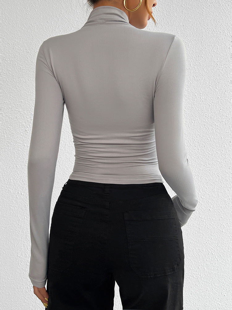 RINA – Slim Fit Long Sleeve Turtleneck Top