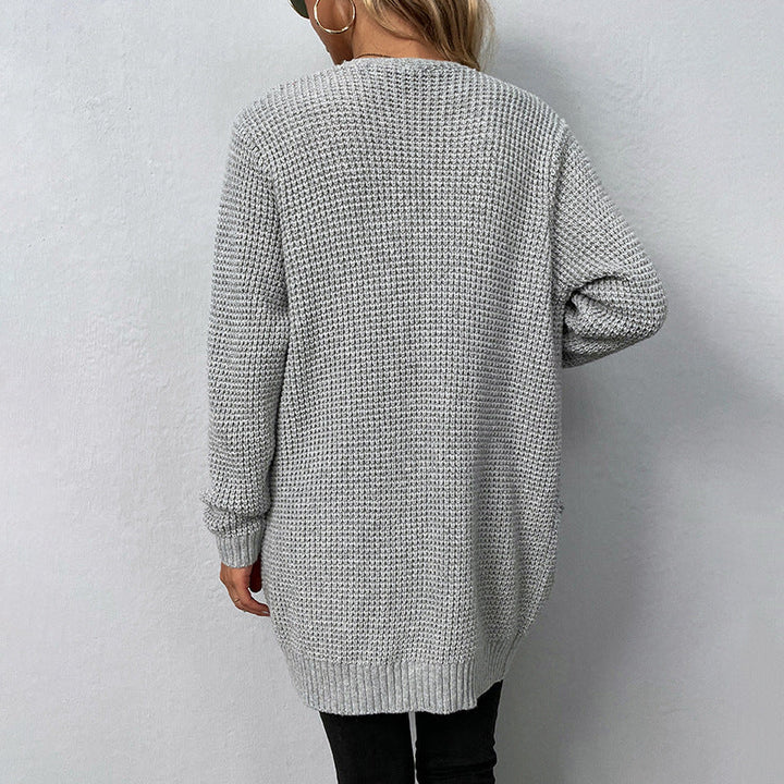 CHARIS - Women's Oversized Knit Open Cardigan