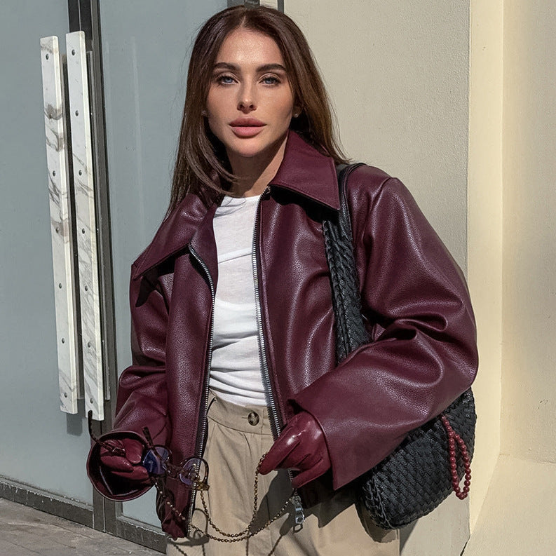 SERA - Women's Vegan Leather Jacket