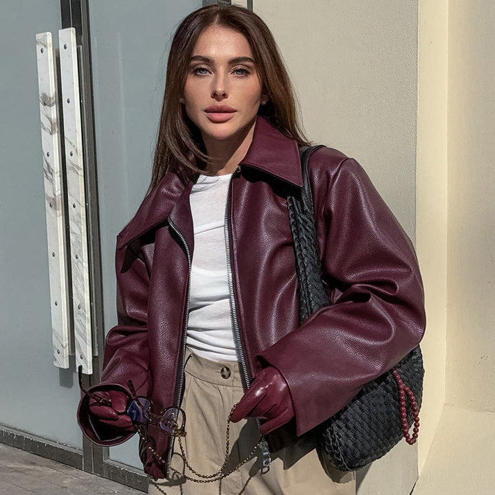 SERA - Women's Vegan Leather Jacket