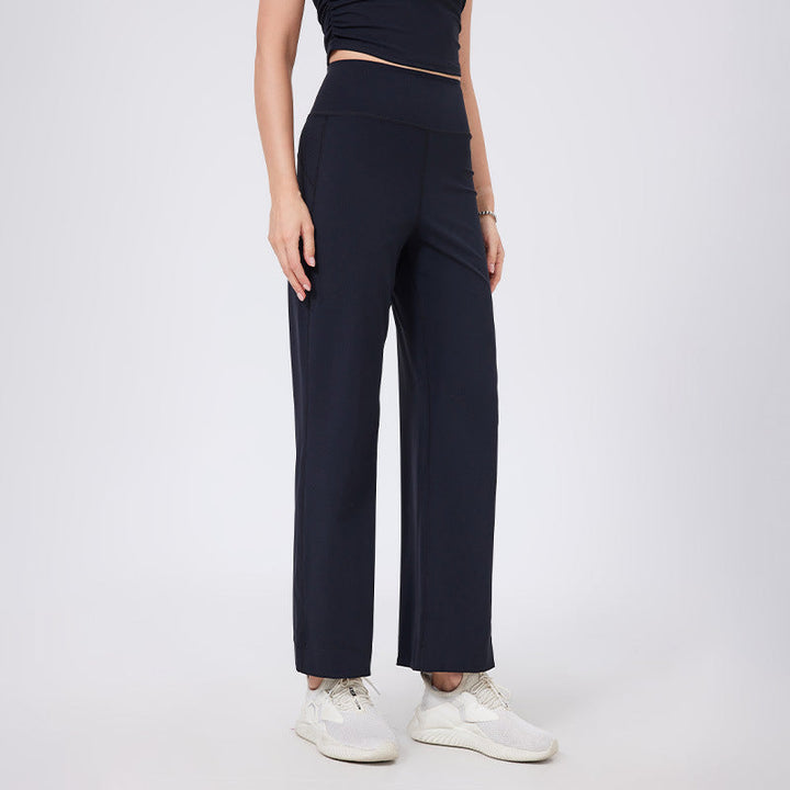 SDEL - High-Waist Wide-Leg Stretch Pants