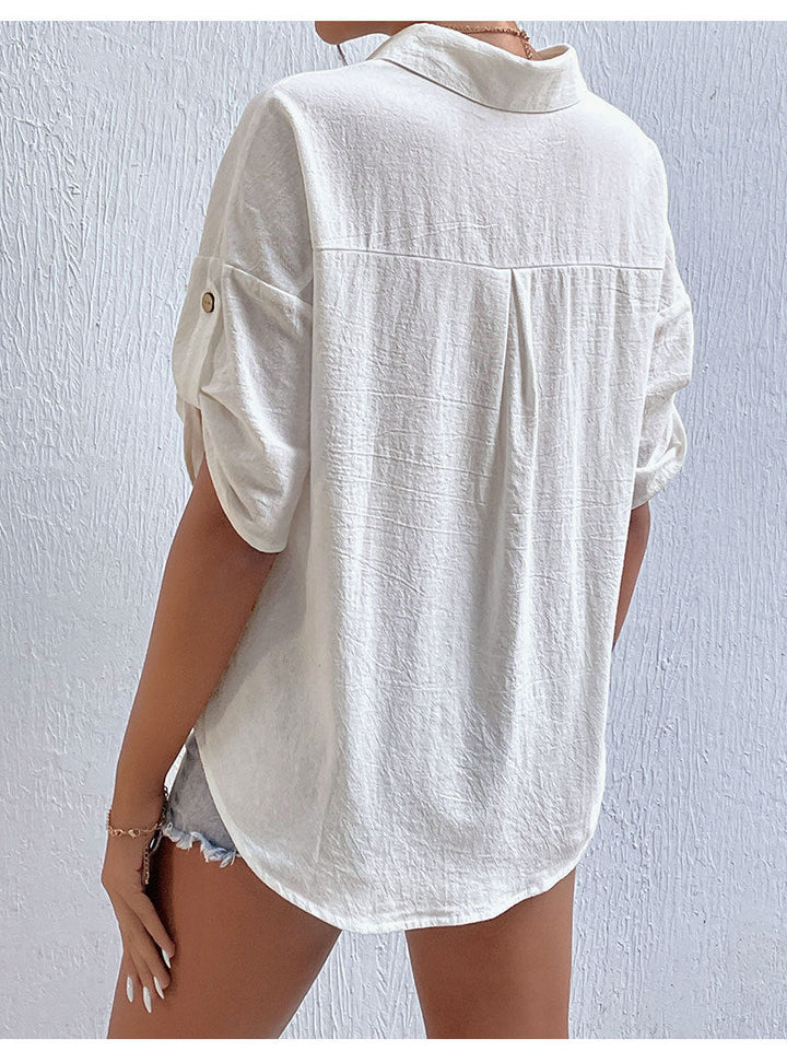 SAINE – Linen Button-Up Shirt