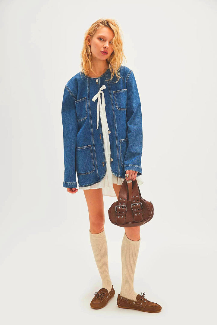 YLENIA - Oversized Denim Jacket