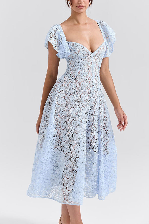LARE – Elegant Lace Midi Dress