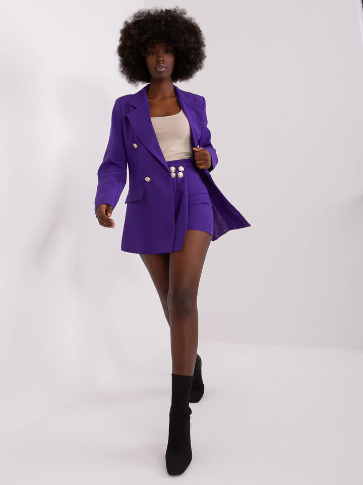HARPER – Double-Breasted Blazer Dress in Brown