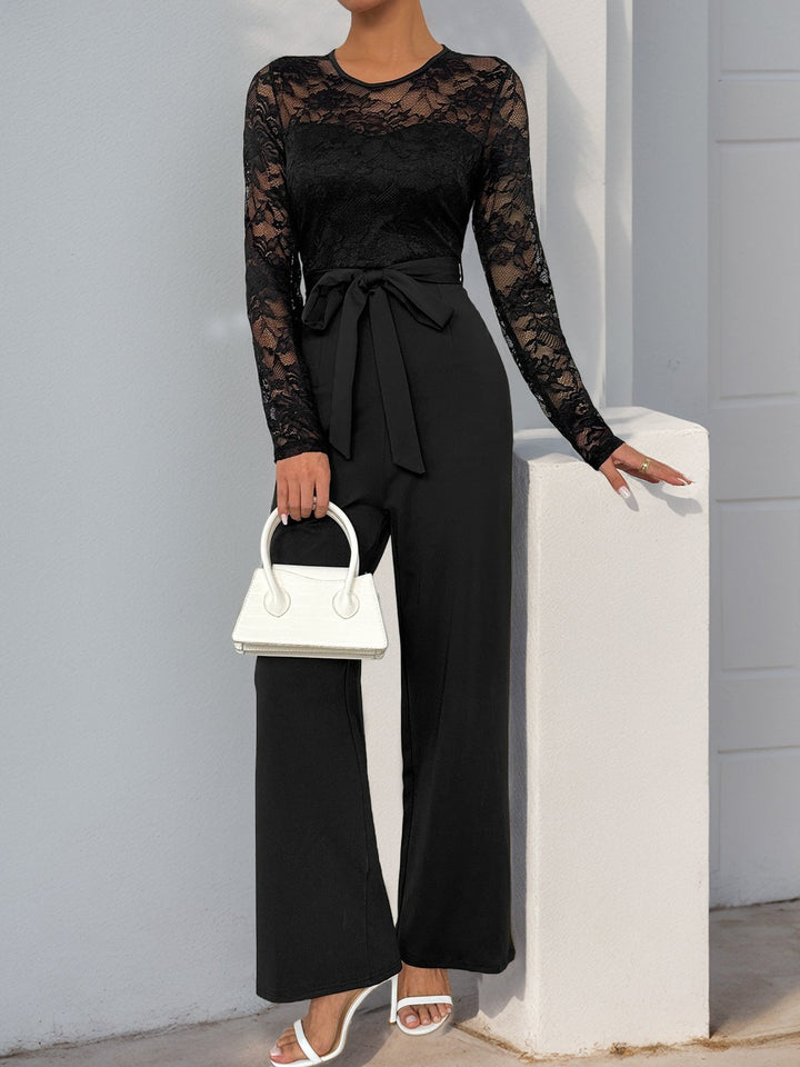 ZARAH – Elegant Lace Halter Jumpsuit