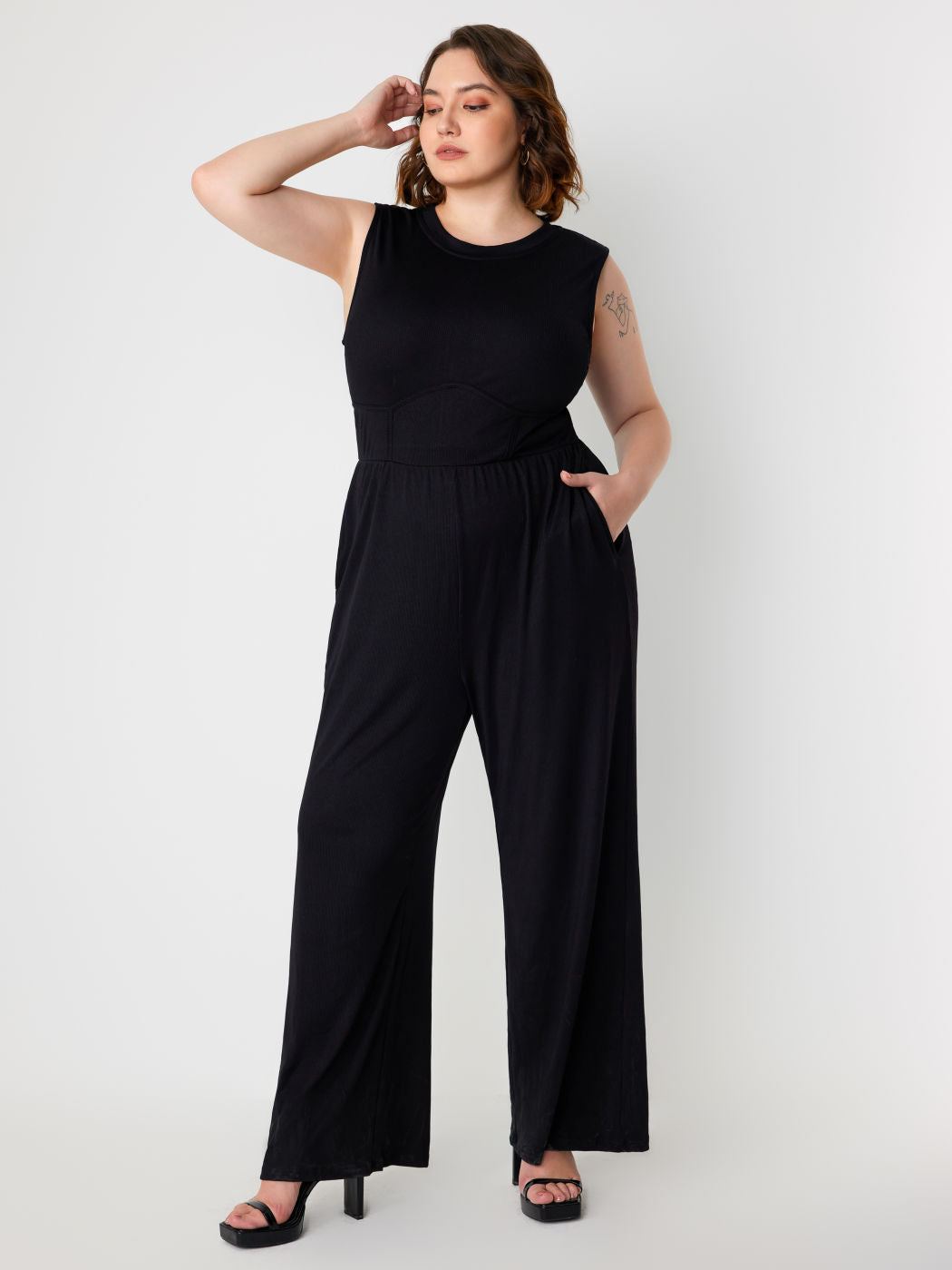 ZARIEL – Women's Wide-Leg Sleeveless Jumpsuit