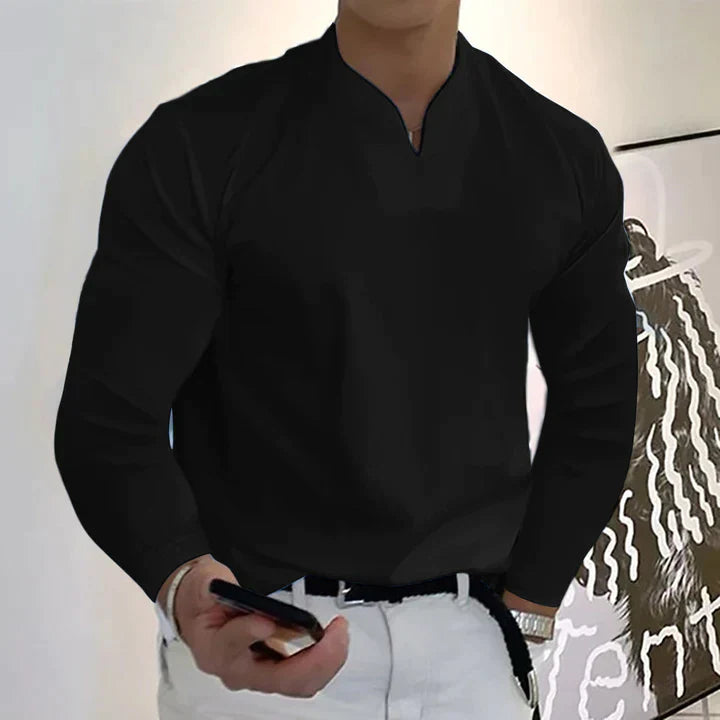 ENZO – Men's Modern Fit Long Sleeve Shirt