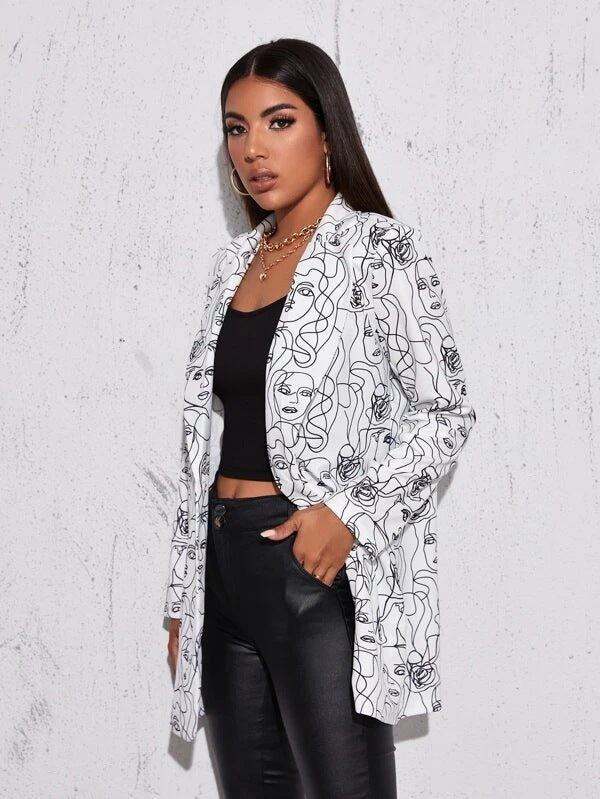 AYA – Abstract Print Blazer