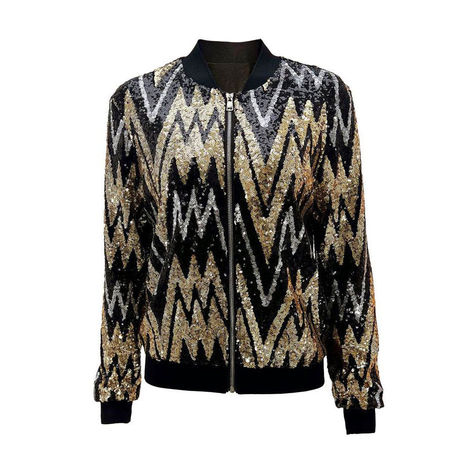 ONDINA – Sequin Bomber Jacket