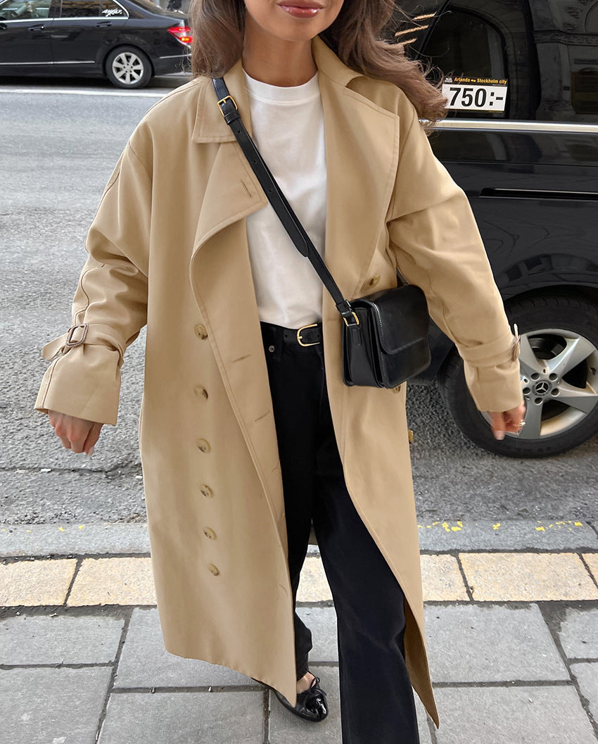 AIOFE - Timeless Belted Trench Coat