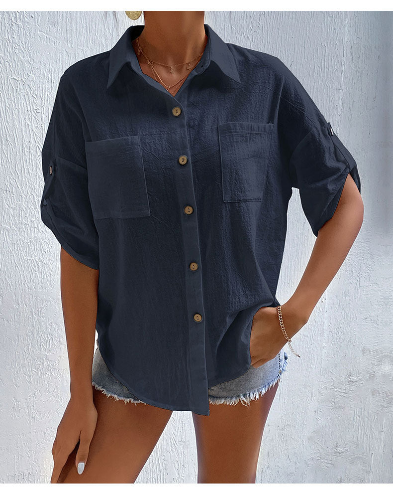 SAINE – Linen Button-Up Shirt