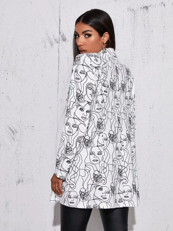 AYA – Abstract Print Blazer
