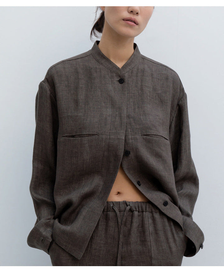 NOVAM – Women's Oversized Linen Shirt