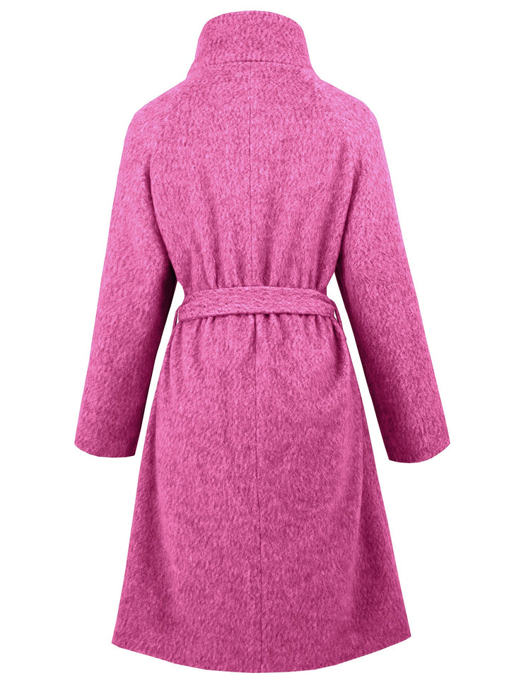 NAHIRI - Women's Vegan Wool Belted Winter Coat