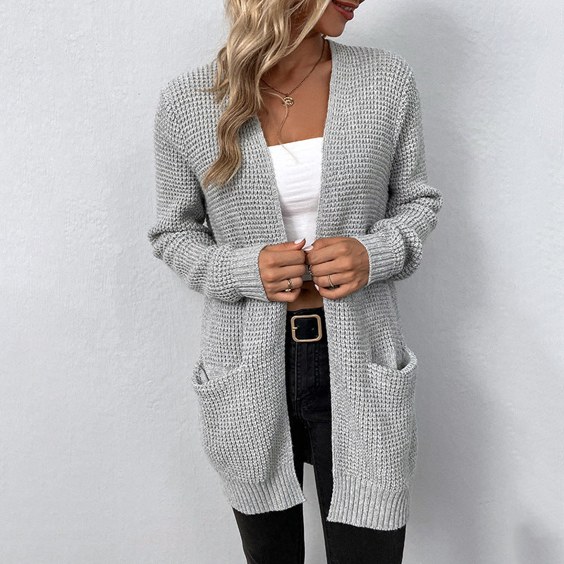 CHARIS - Women's Oversized Knit Open Cardigan