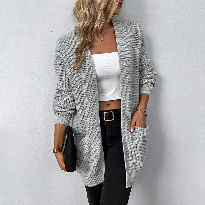CHARIS - Women's Oversized Knit Open Cardigan