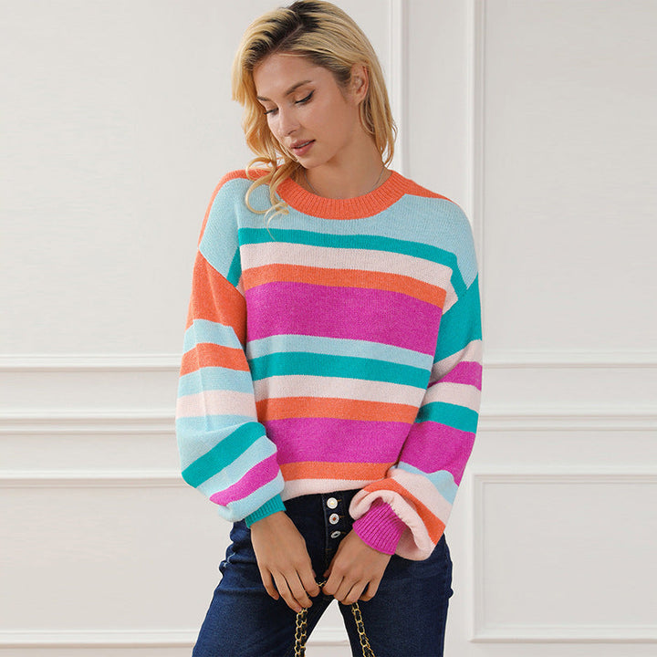ANSER – Colourful Striped Knit Sweater