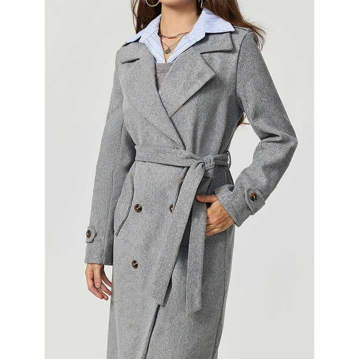 ALINAY – Long Double-Breasted Wool Coat