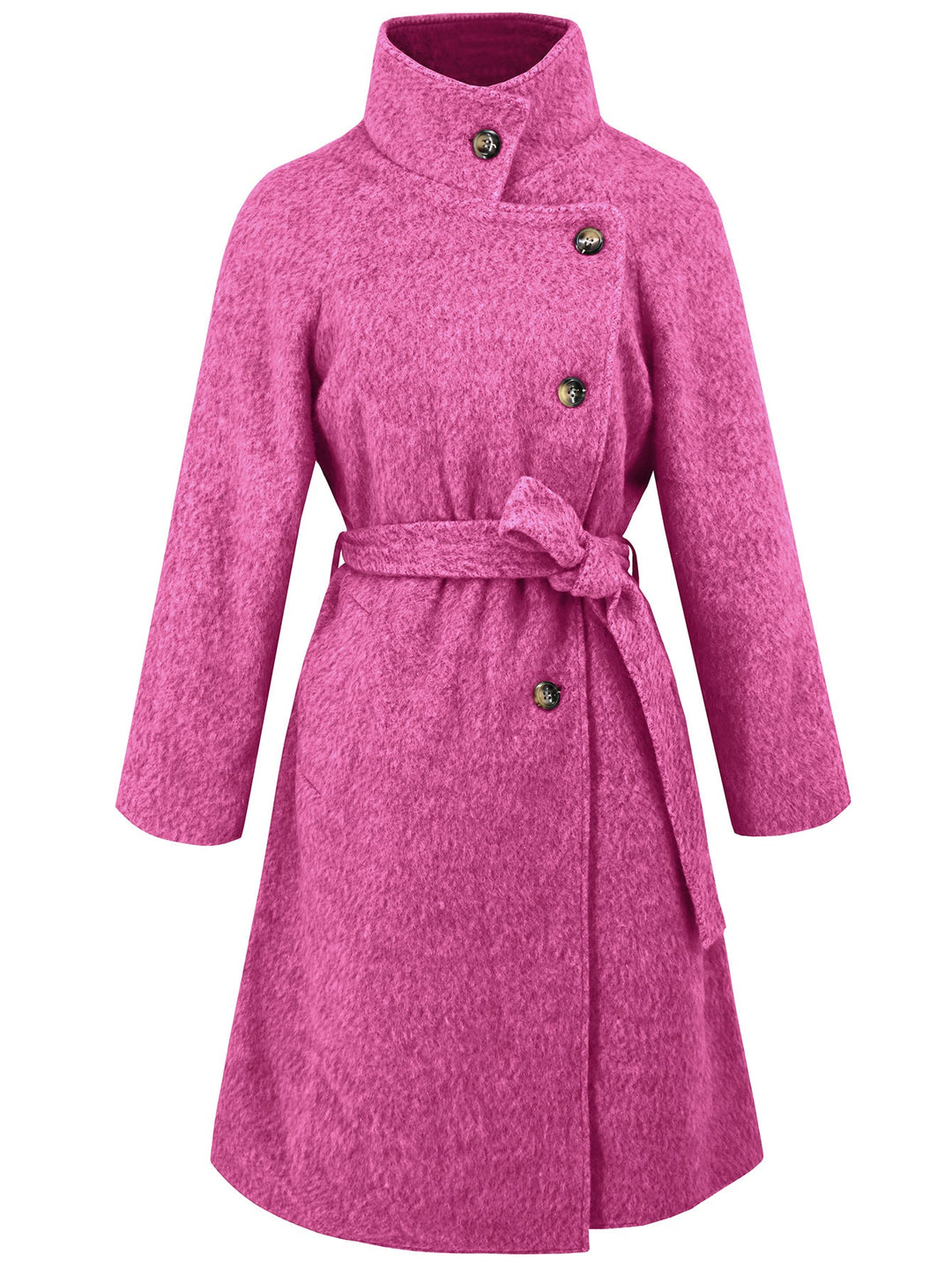 NAHIRI - Women's Vegan Wool Belted Winter Coat