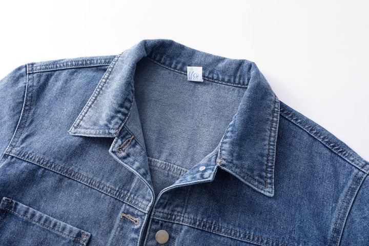 LIORAS - Women's Classic Faded Denim Jacket