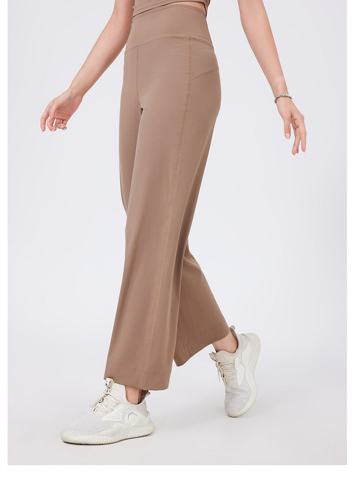 SDEL - High-Waist Wide-Leg Stretch Pants