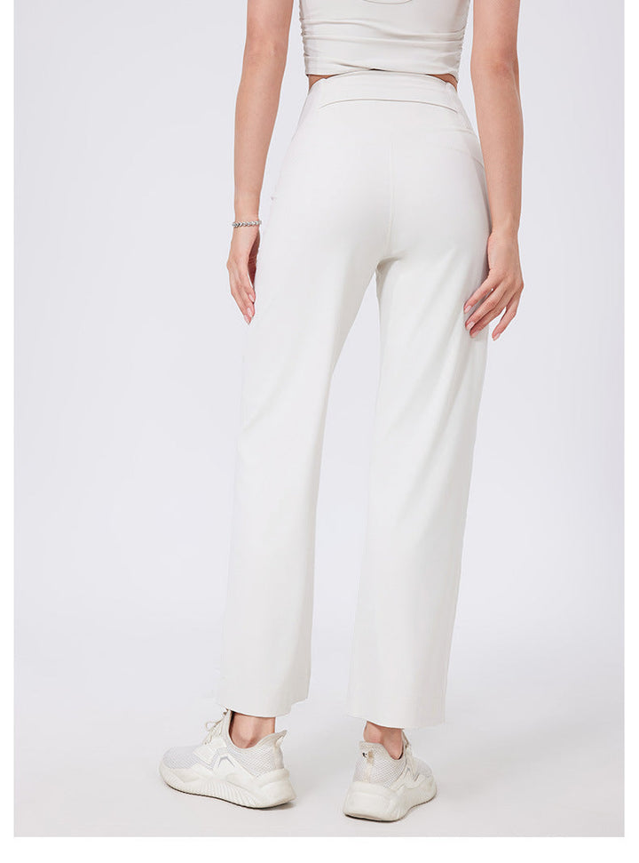 SDEL - High-Waist Wide-Leg Stretch Pants